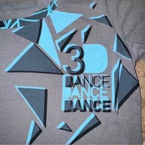 Like New- ZUMBA FITNESS-  Dance Dance Dance 3/4 Sleeve Shirt